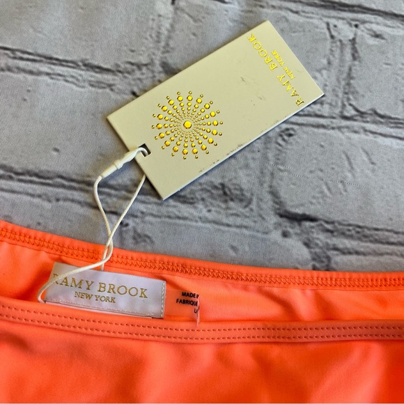 Ramy Brook ISLA BIKINI BOTTOM SIZE Large Brand New NWT $98 Neon Orange Swimwear - Picture 8 of 11